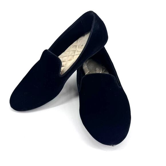 Birdies Starling Velvet Loafer Shoes Black Size 8 - Picture 1 of 7